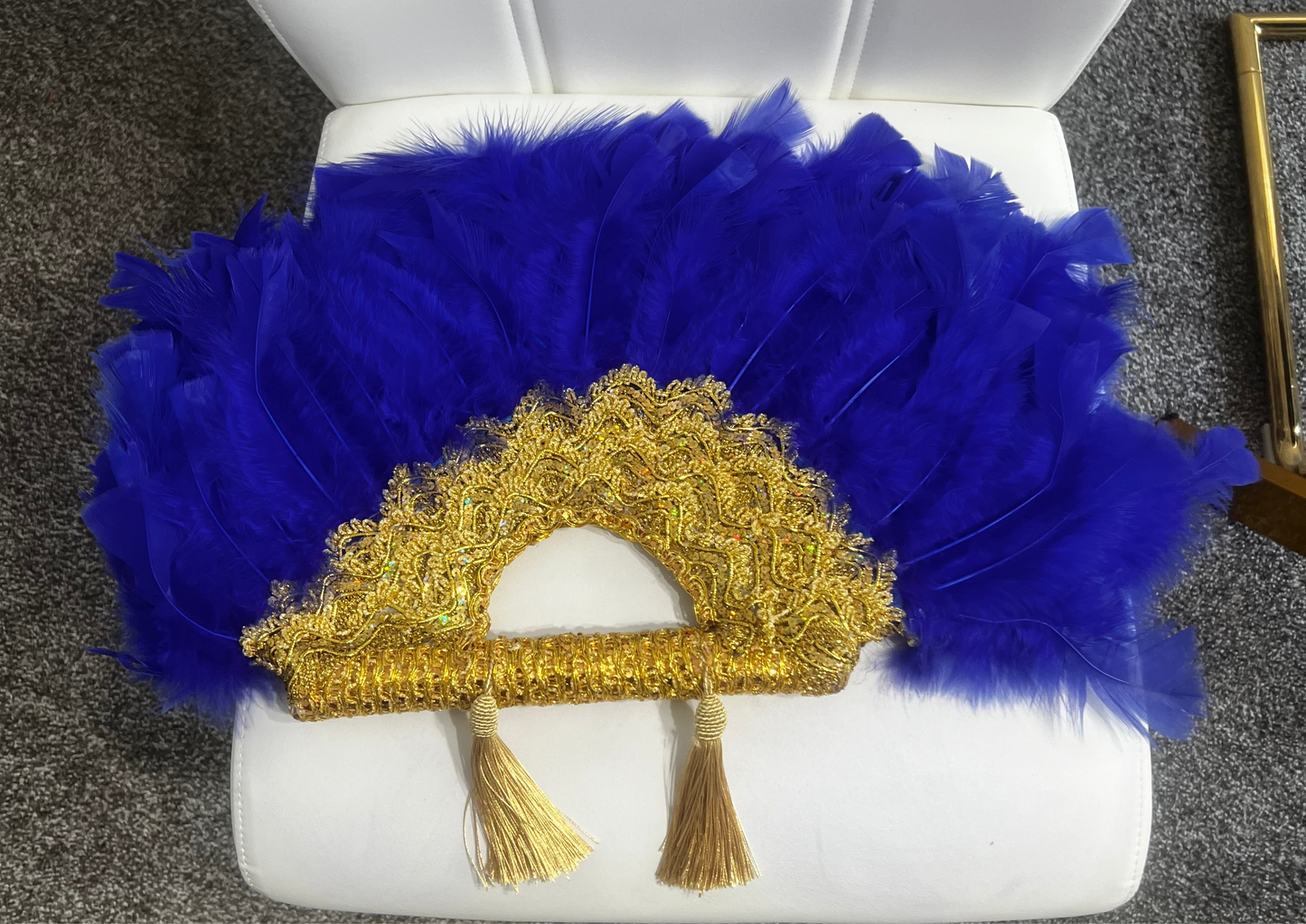 African fashion feathers handfan