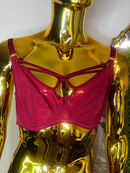 Non-padded push up bra
