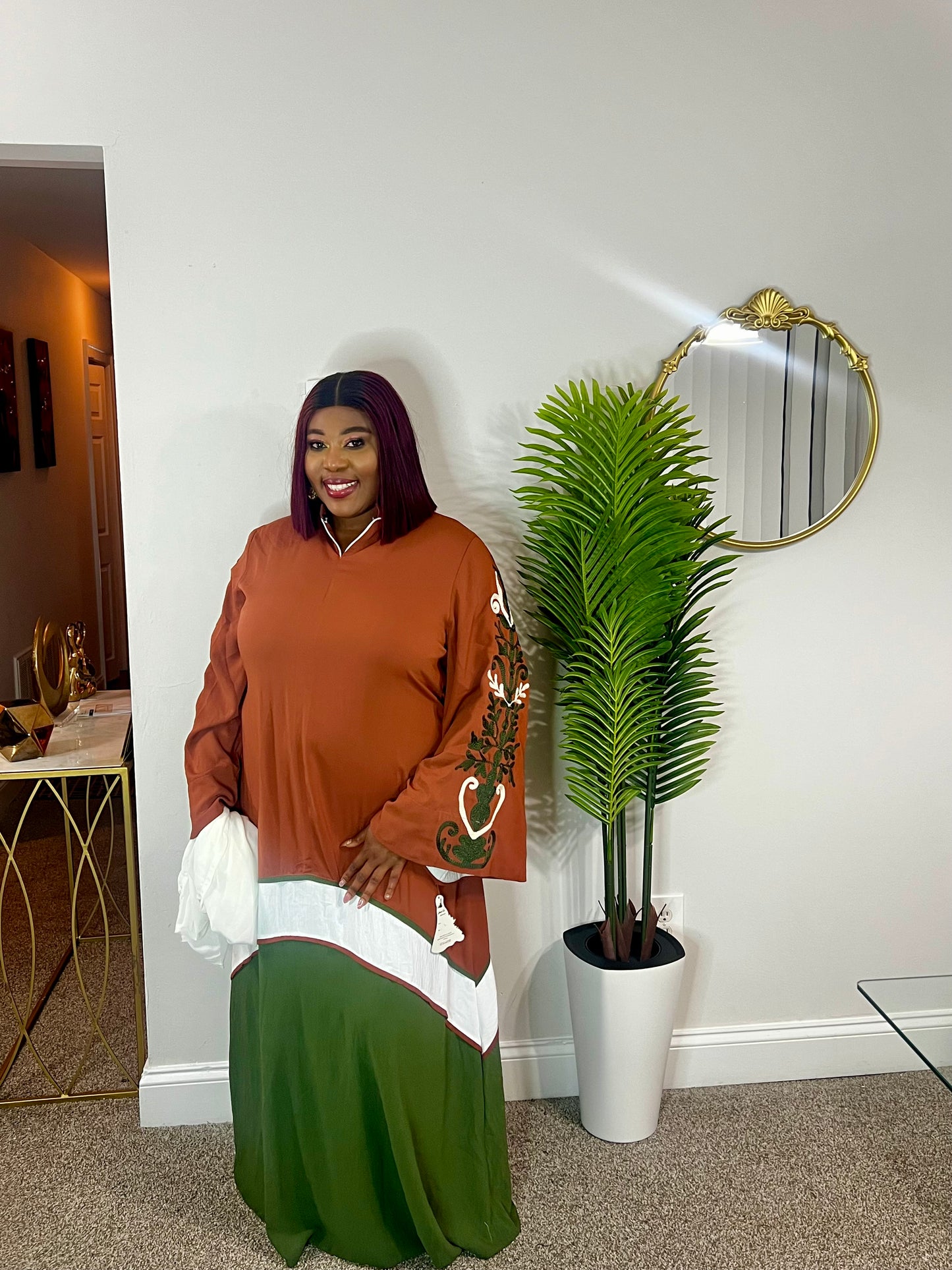 Kafayat Abaya for Women’s Long Sleeve Muslim Dress  – Modest Loose Fit Abaya for Eid & Daily Wear