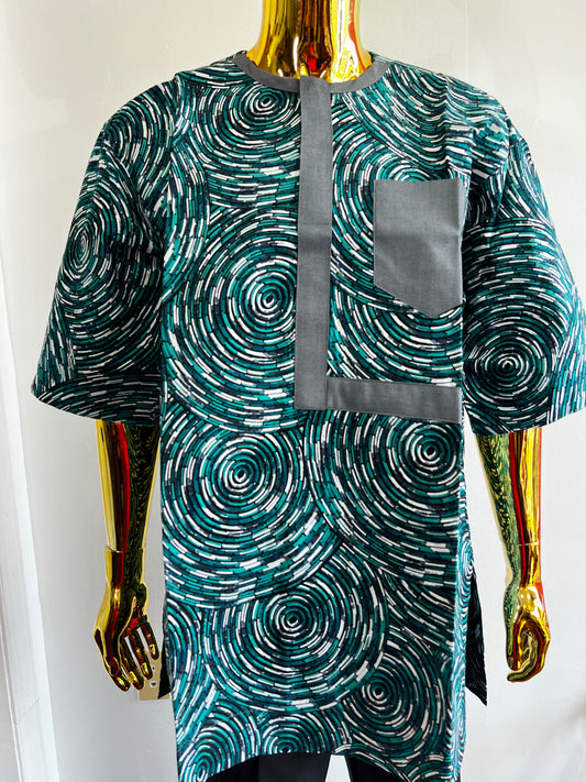 Ola Ankara African men’s shirt