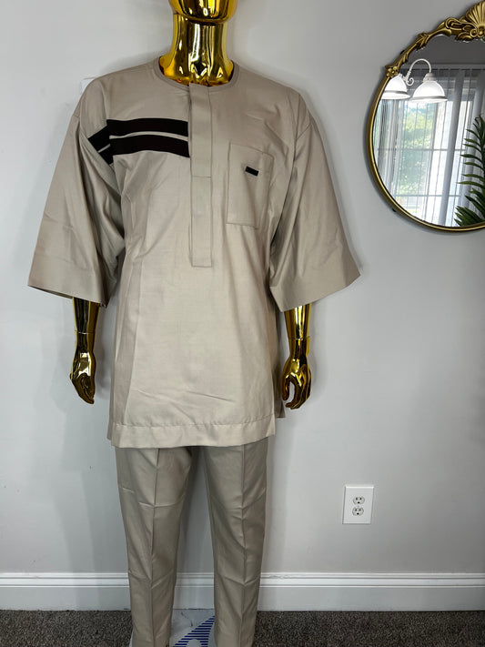 Kunle African men 2pc (pant with shirt) outfit
