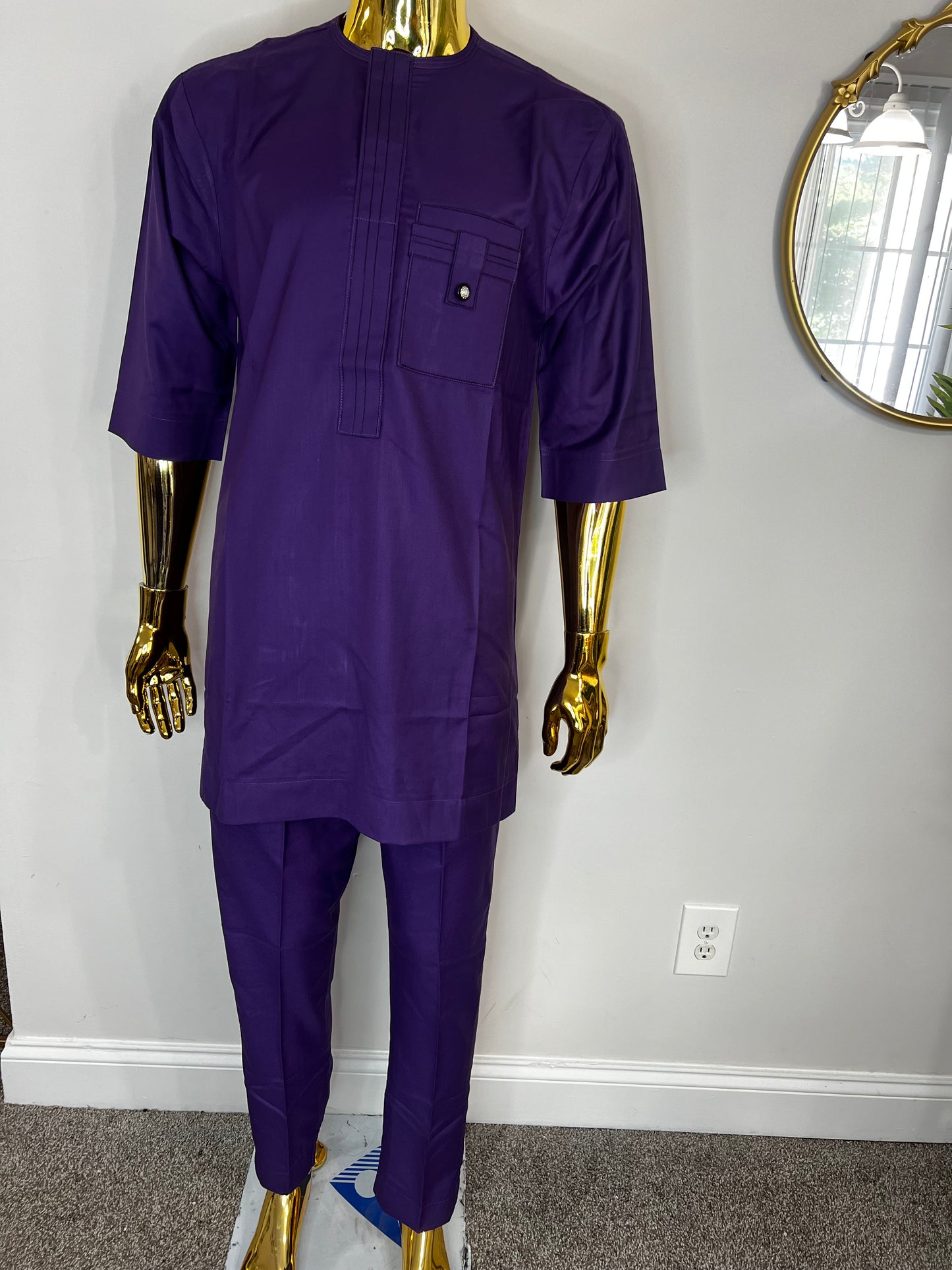 R&B African men 2pc (pant with shirt) outfit