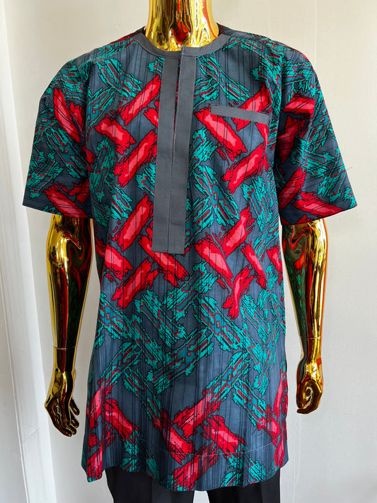 Ajao Ankara African men’s Shirt