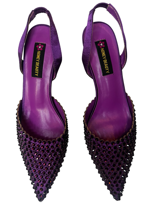 Purple women fashion shoe