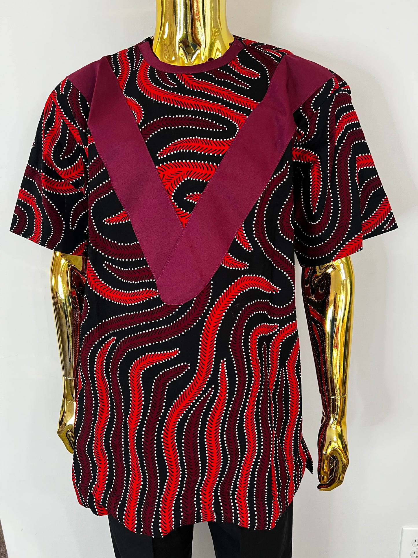 Toms Ankara African men’s shirt