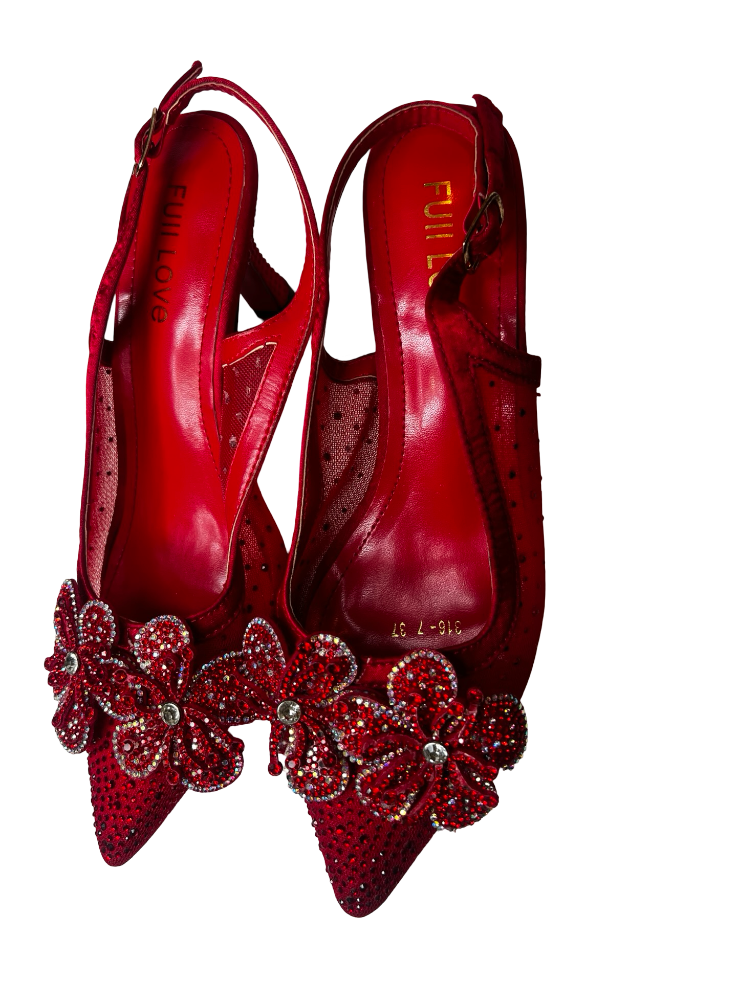 Red women fashion shoe