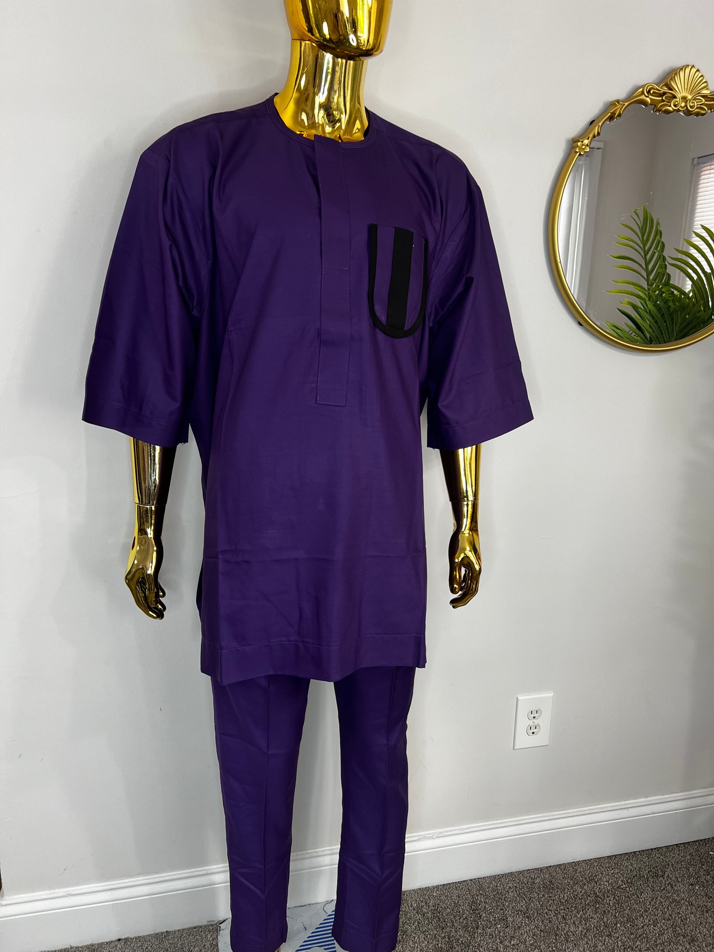 T&K African men 2pc (pant with shirt) outfit