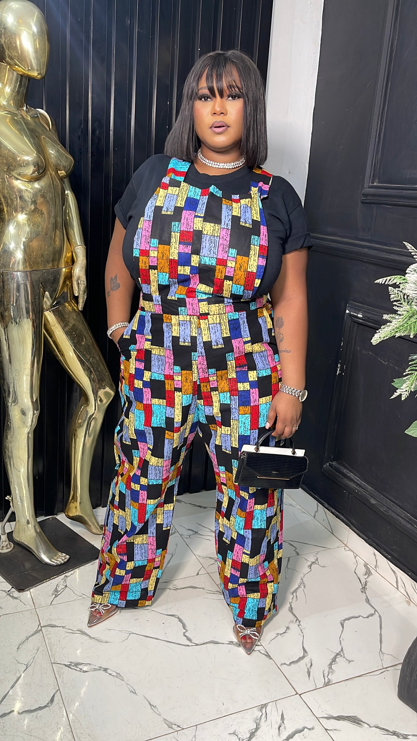 Ankara women dungarees
