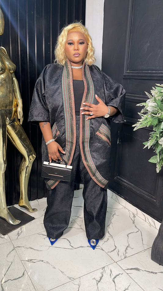Gorgeous brocade pant & kimono