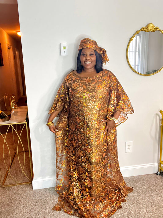 Luxury African Lace bubu dress