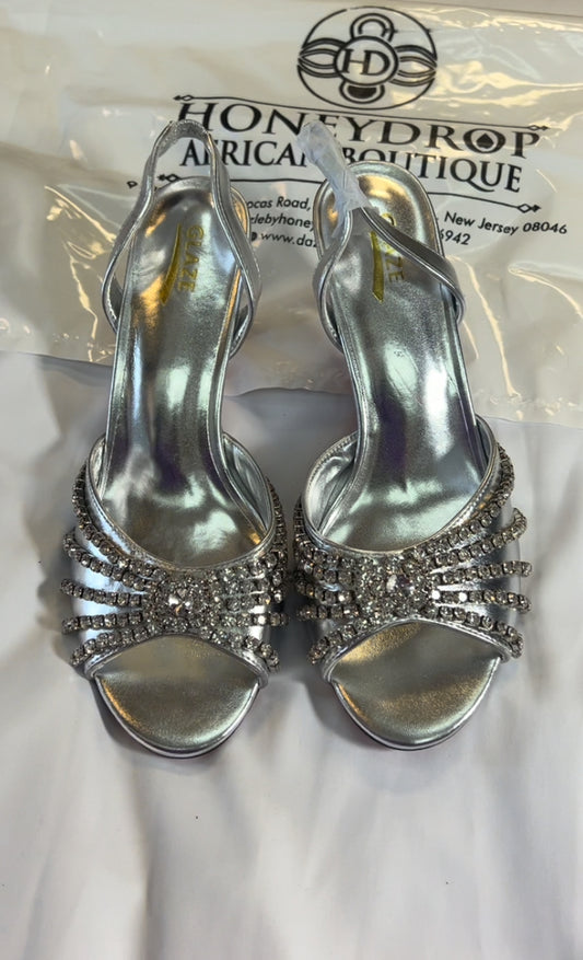 Silver women fashion shoe