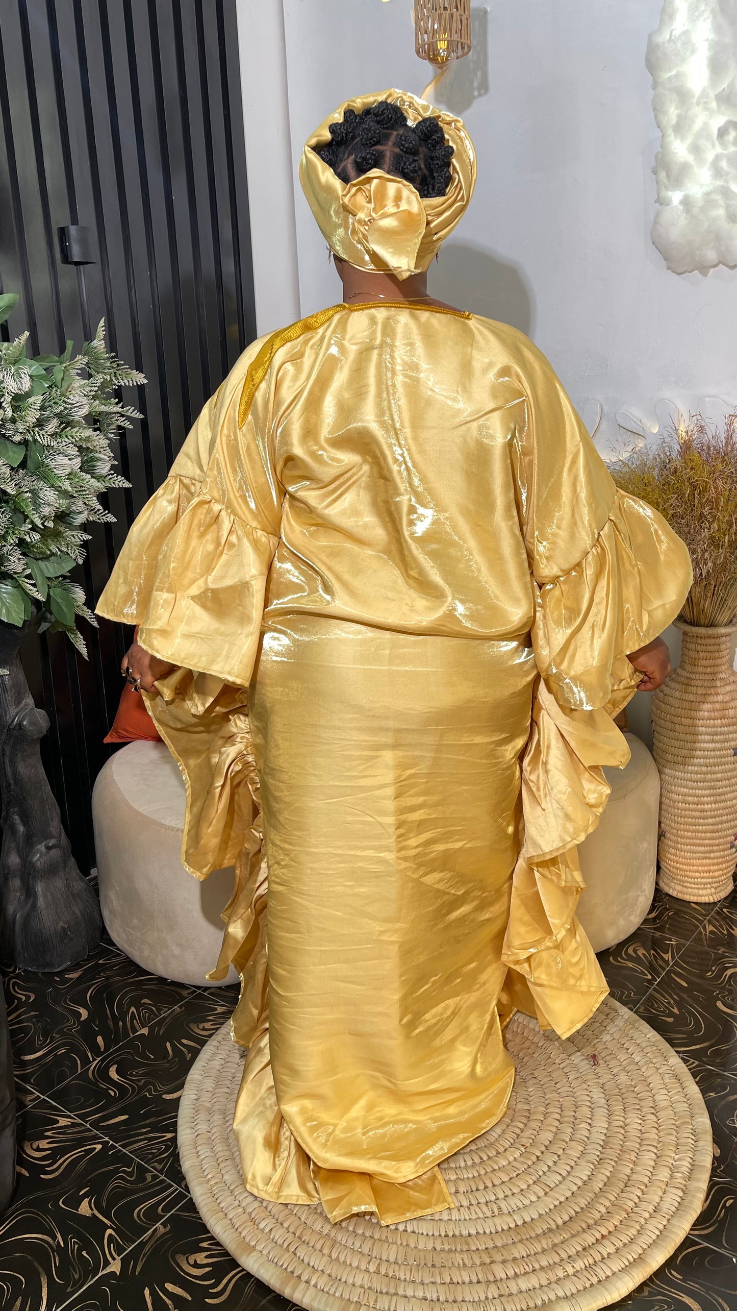 Kiekie Stylish Micado Bubu Dress With Embroidery