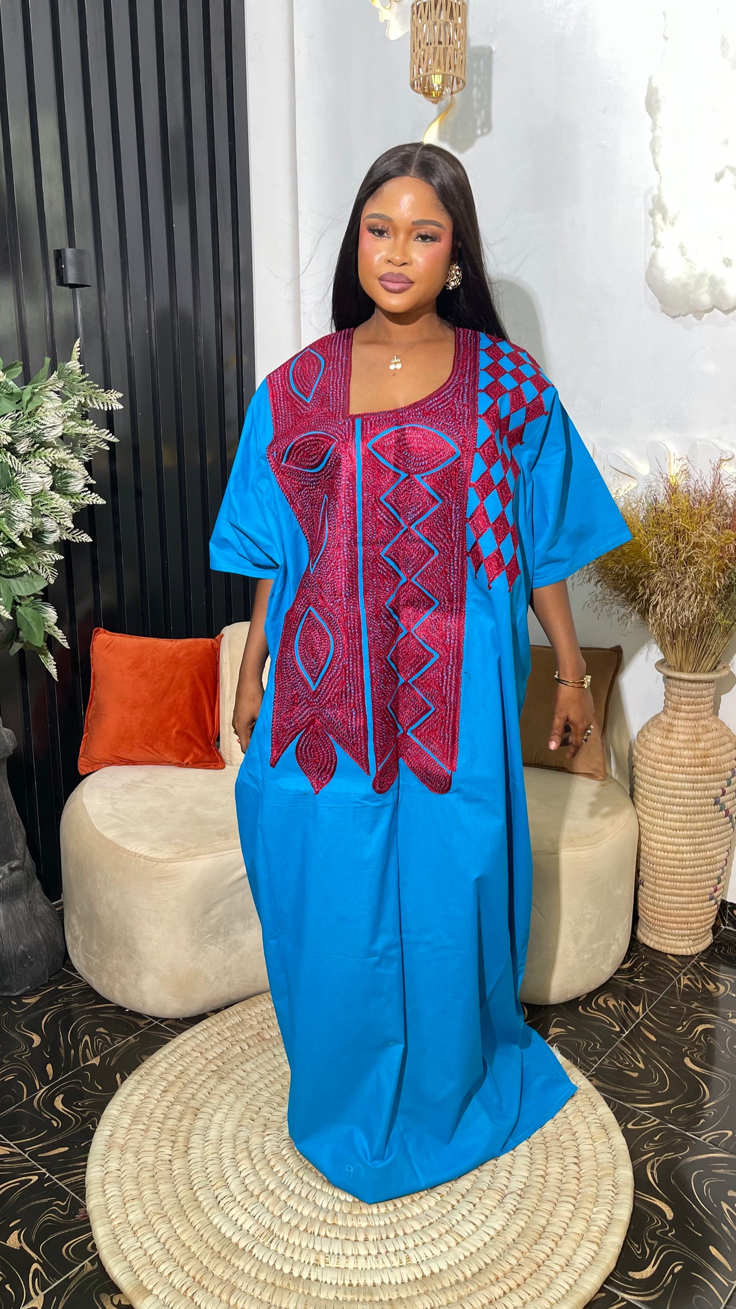 Abeo Elegant kaftan dress with embroidery