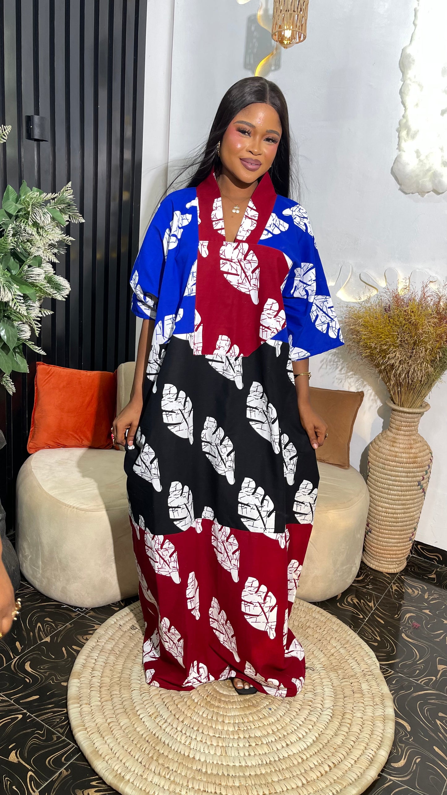 Nancy Ankara maxi free dress