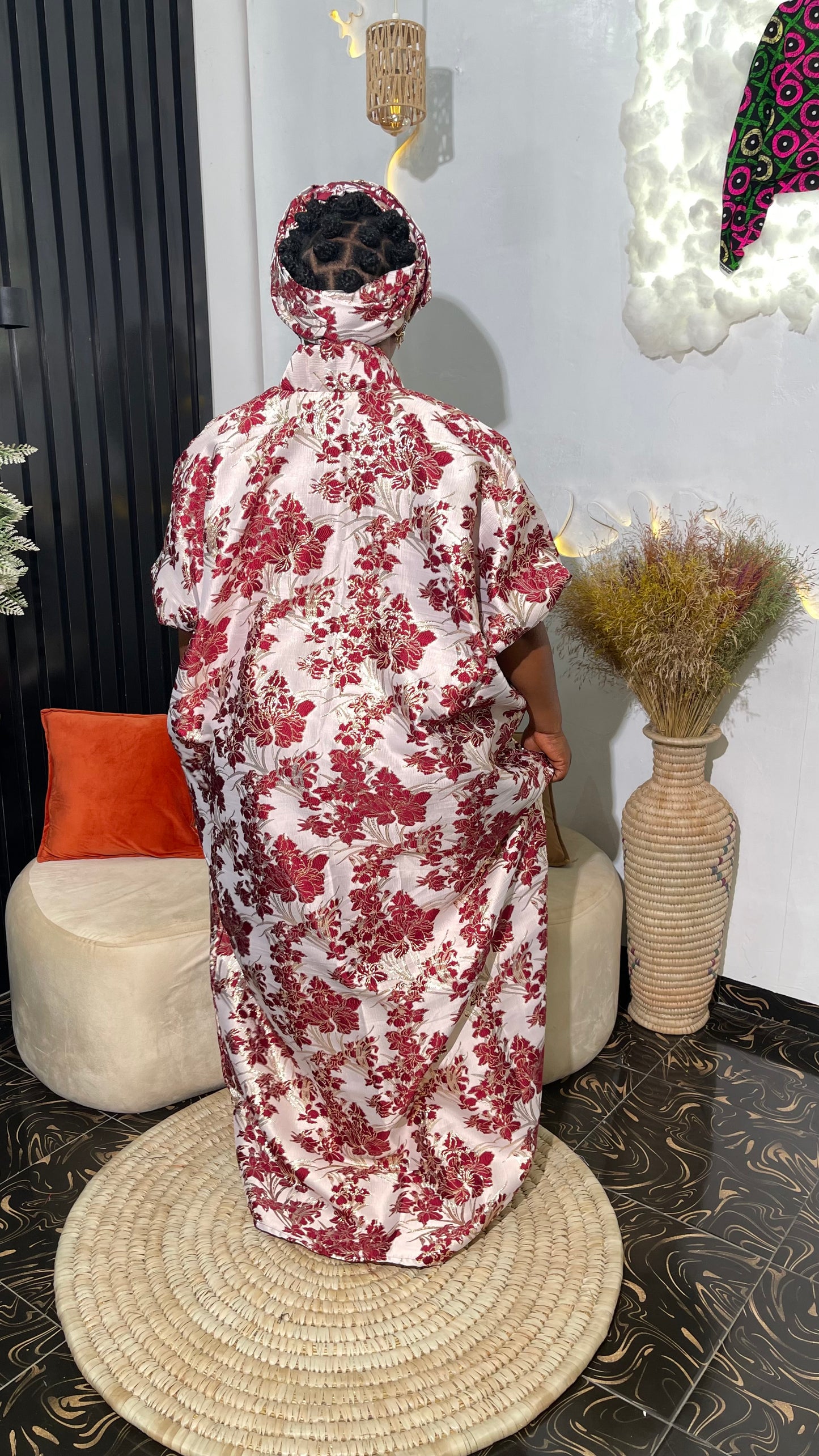 Tolu Elegant Damask bubu dress