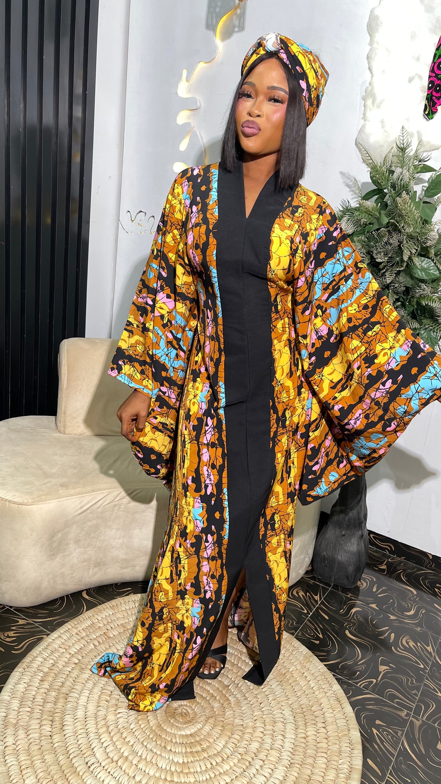 Arike Crepe stylish bubu dress