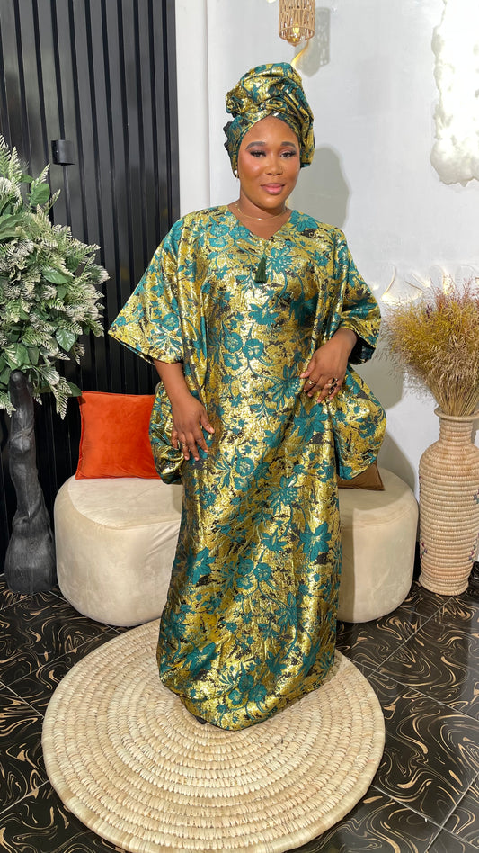 Fata Elegant Damask bubu dress / Brocade