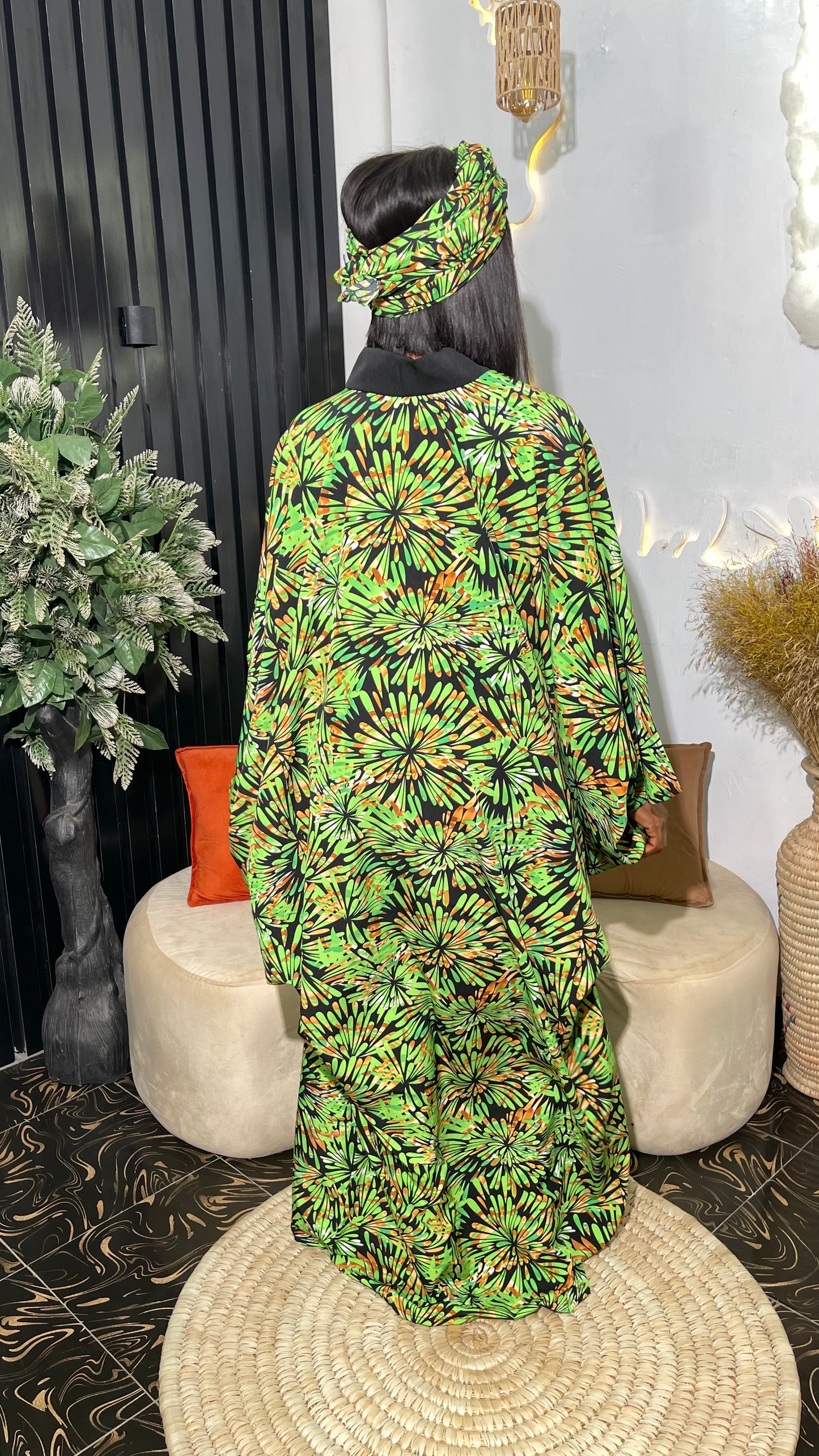 Arike Crepe stylish bubu dress