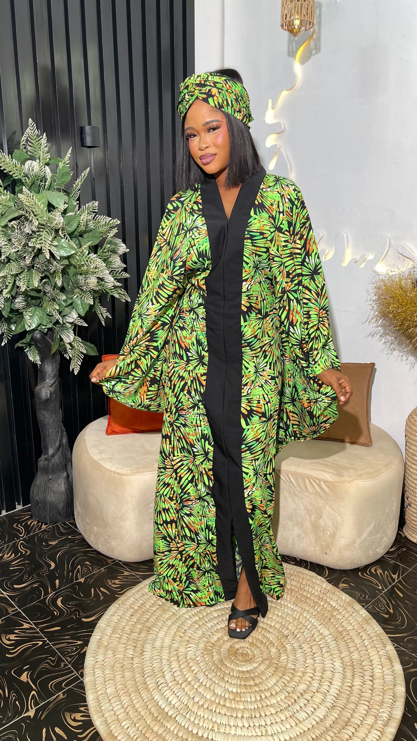 Arike Crepe stylish bubu dress