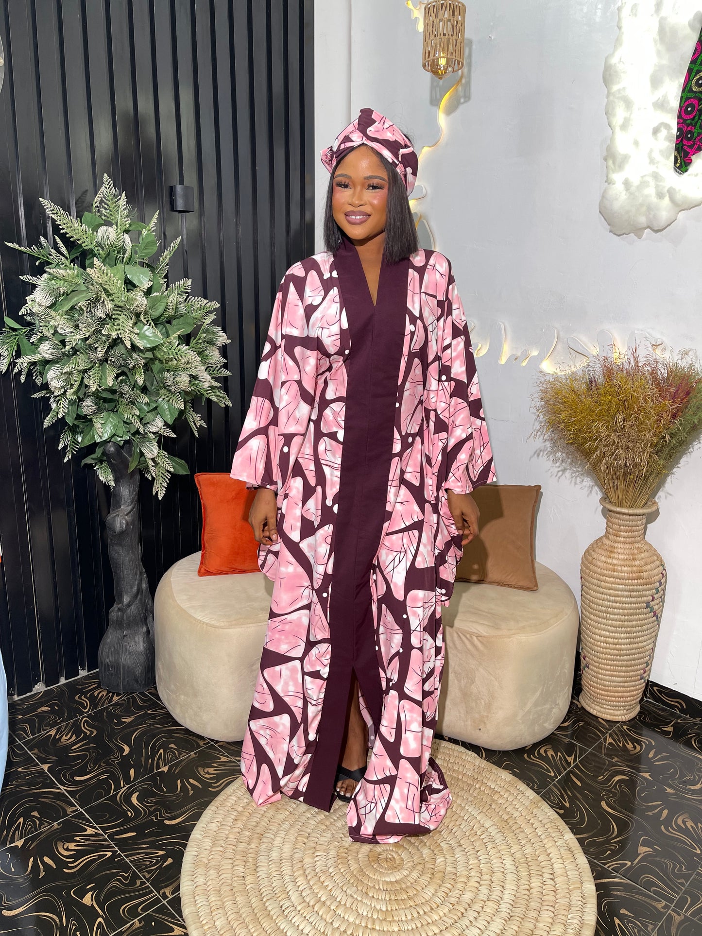 Arike Crepe stylish bubu dress