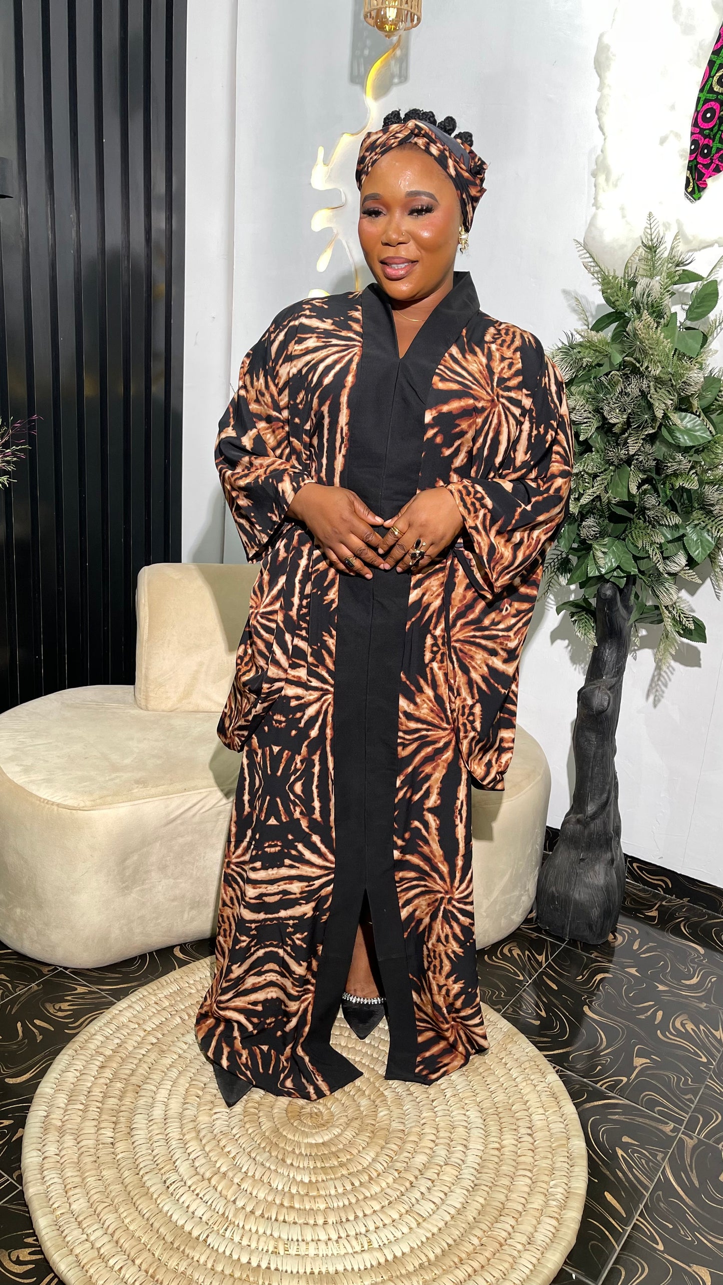 Arike Crepe stylish bubu dress