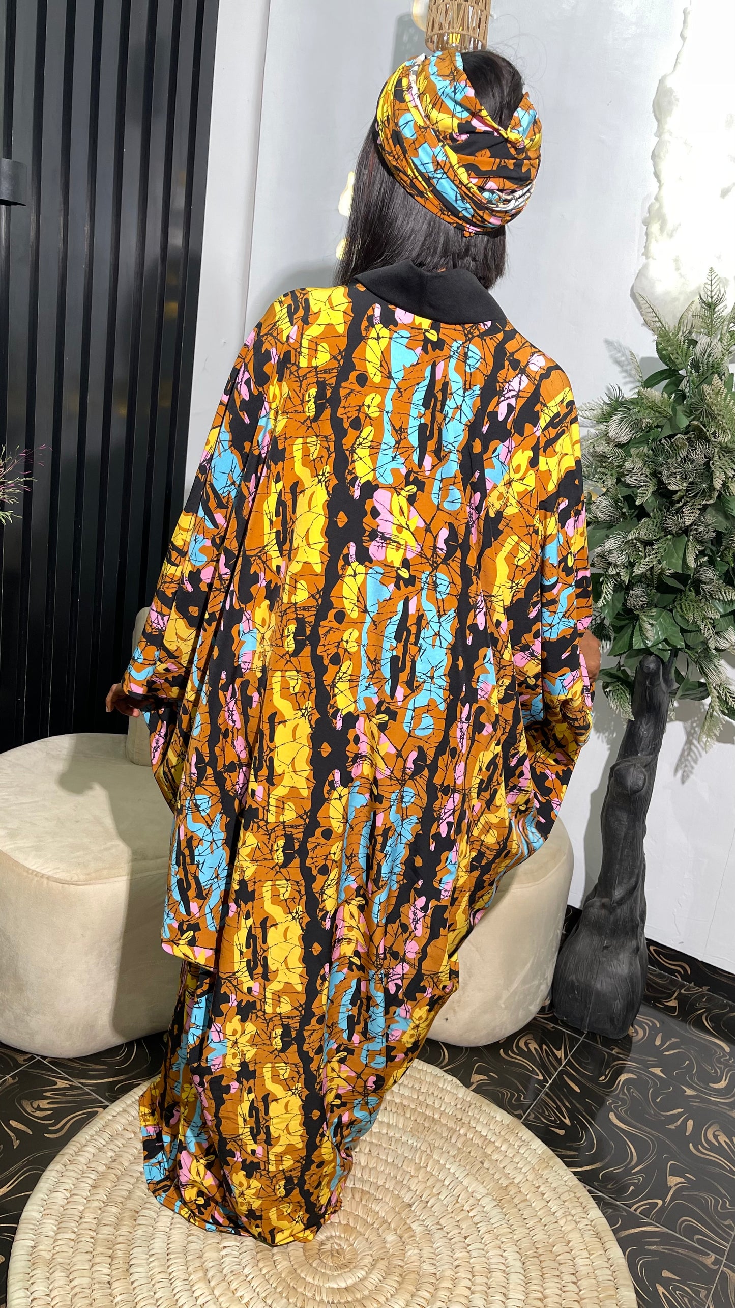 Arike Crepe stylish bubu dress