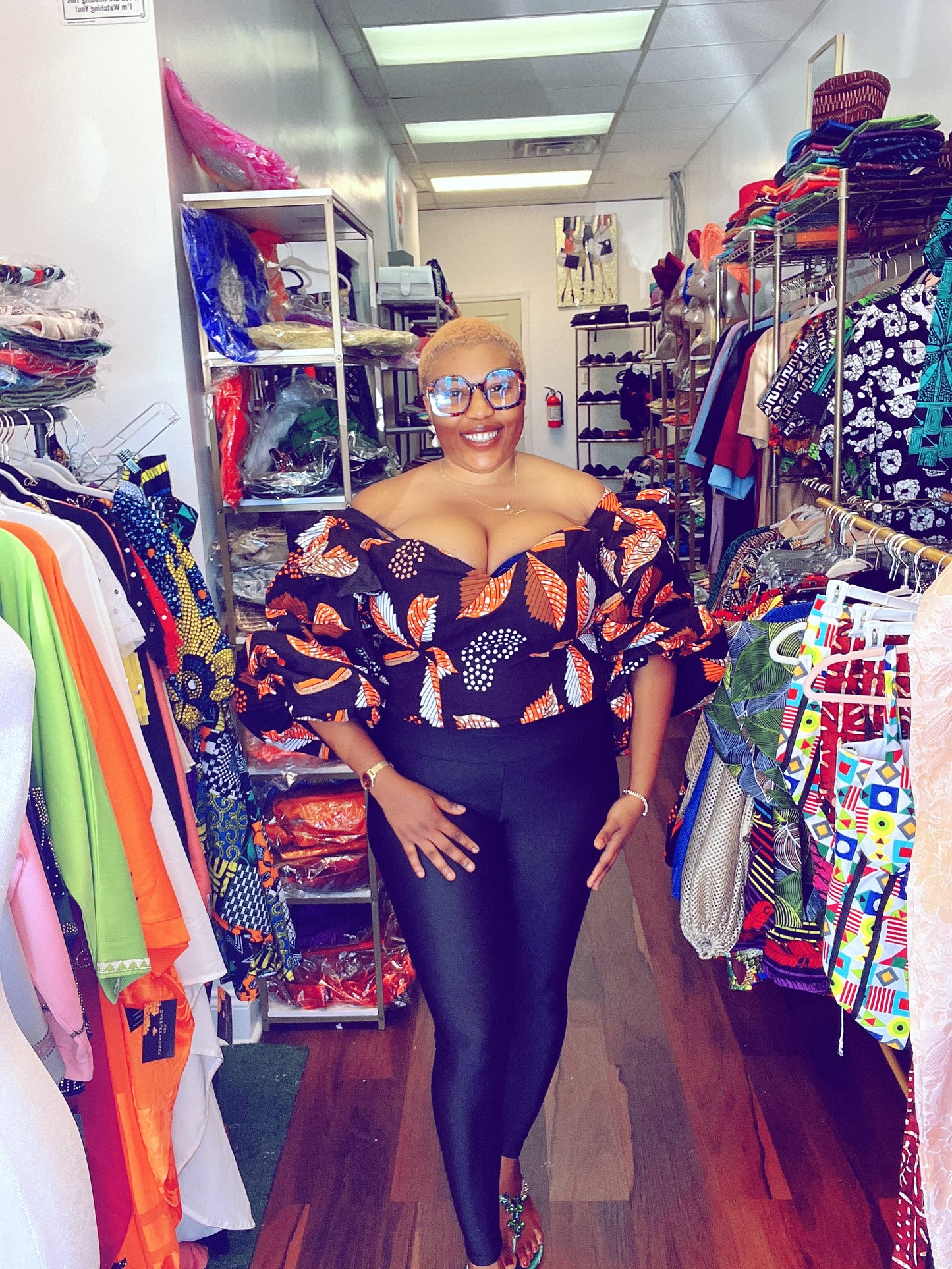 Bisi crop stylish Ankara blouse