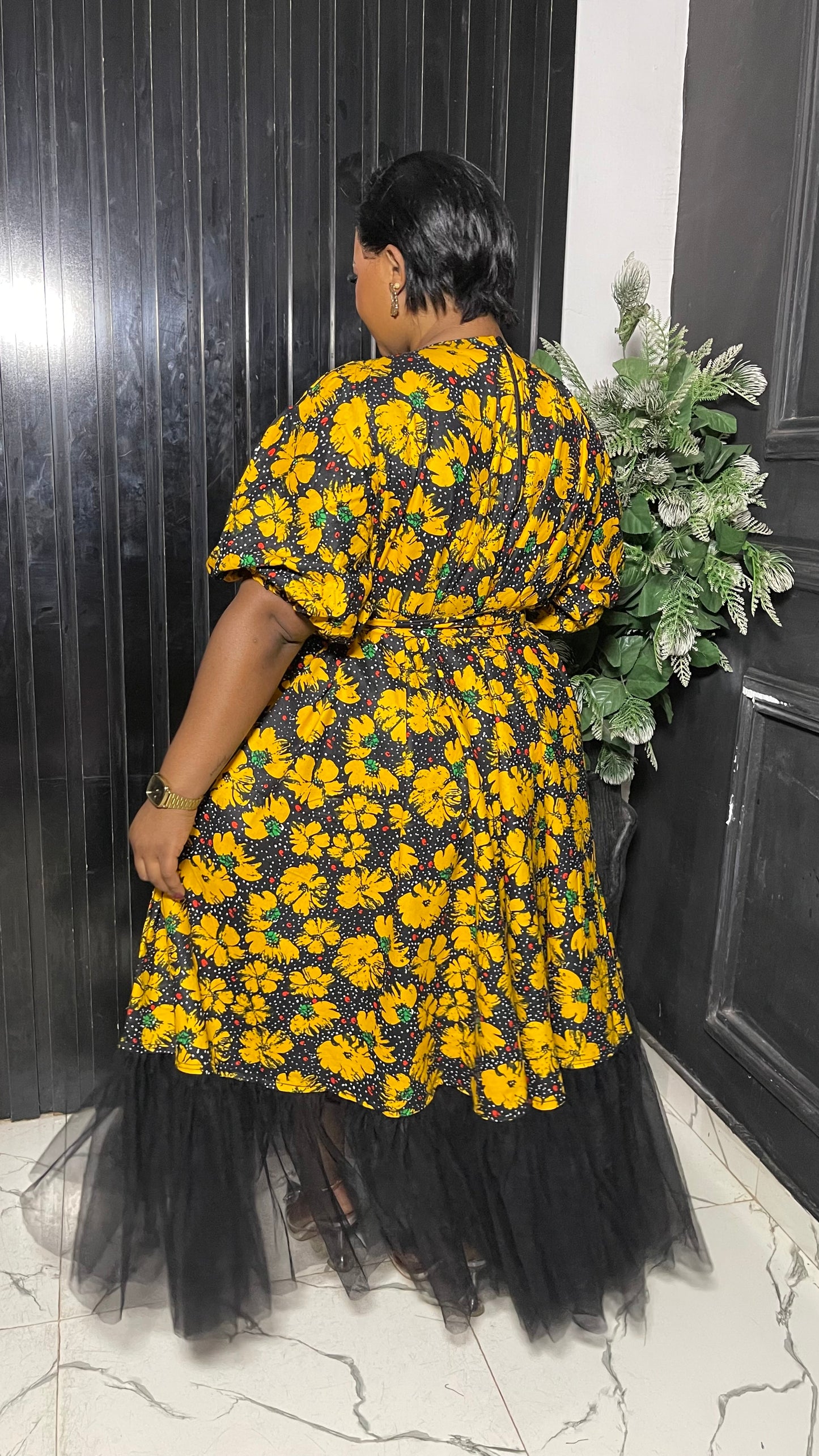 Ivy Free Size Stylish Ankara African dress