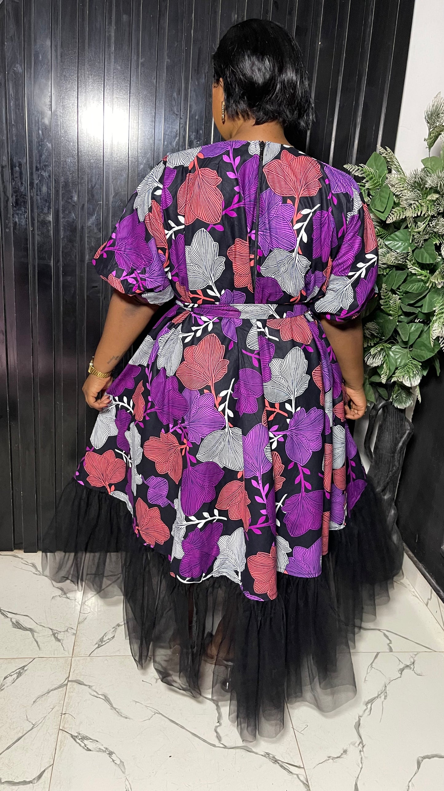 Ivy Free Size Stylish Ankara African dress