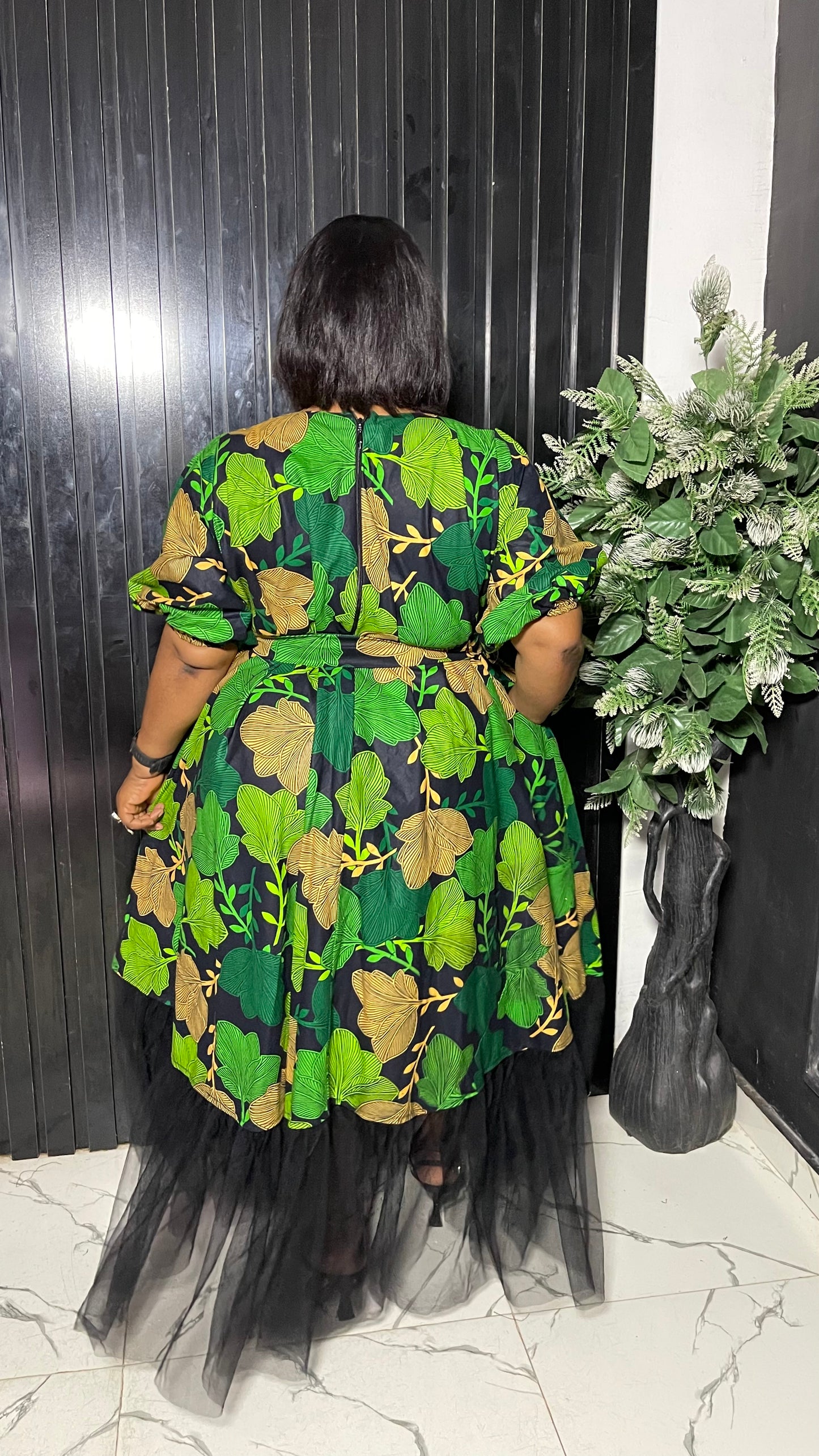 Ivy Free Size Stylish Ankara African dress