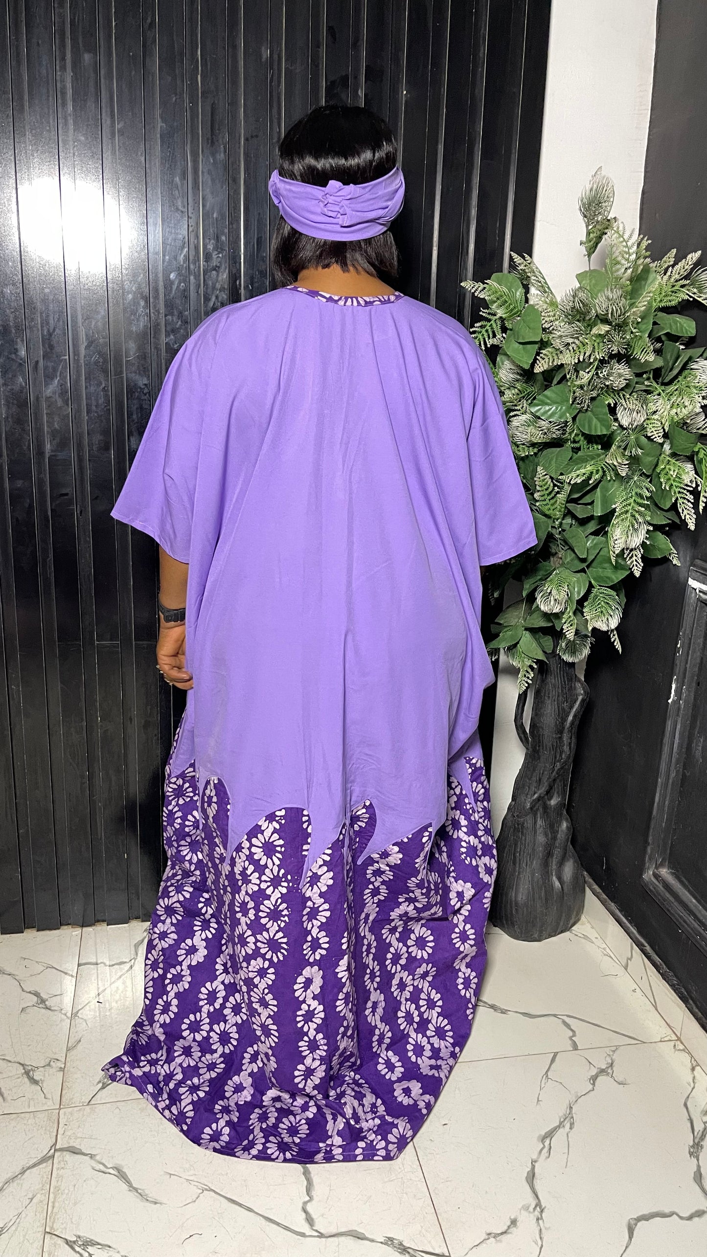 Crepe with batik stylish bubu dress