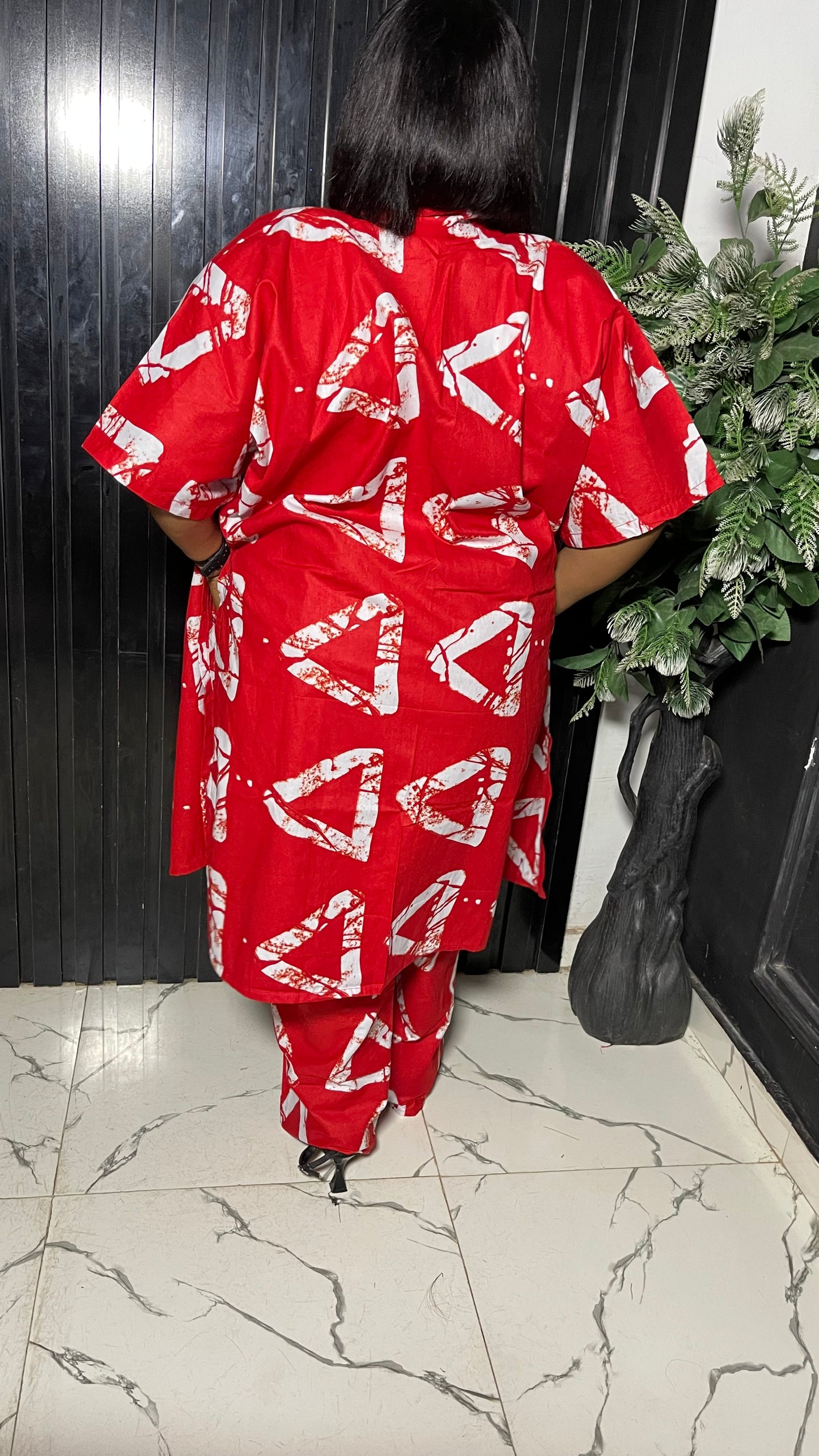 Zee Ankara 3pcs set ( Pant, elastic adjustable top and kimono )