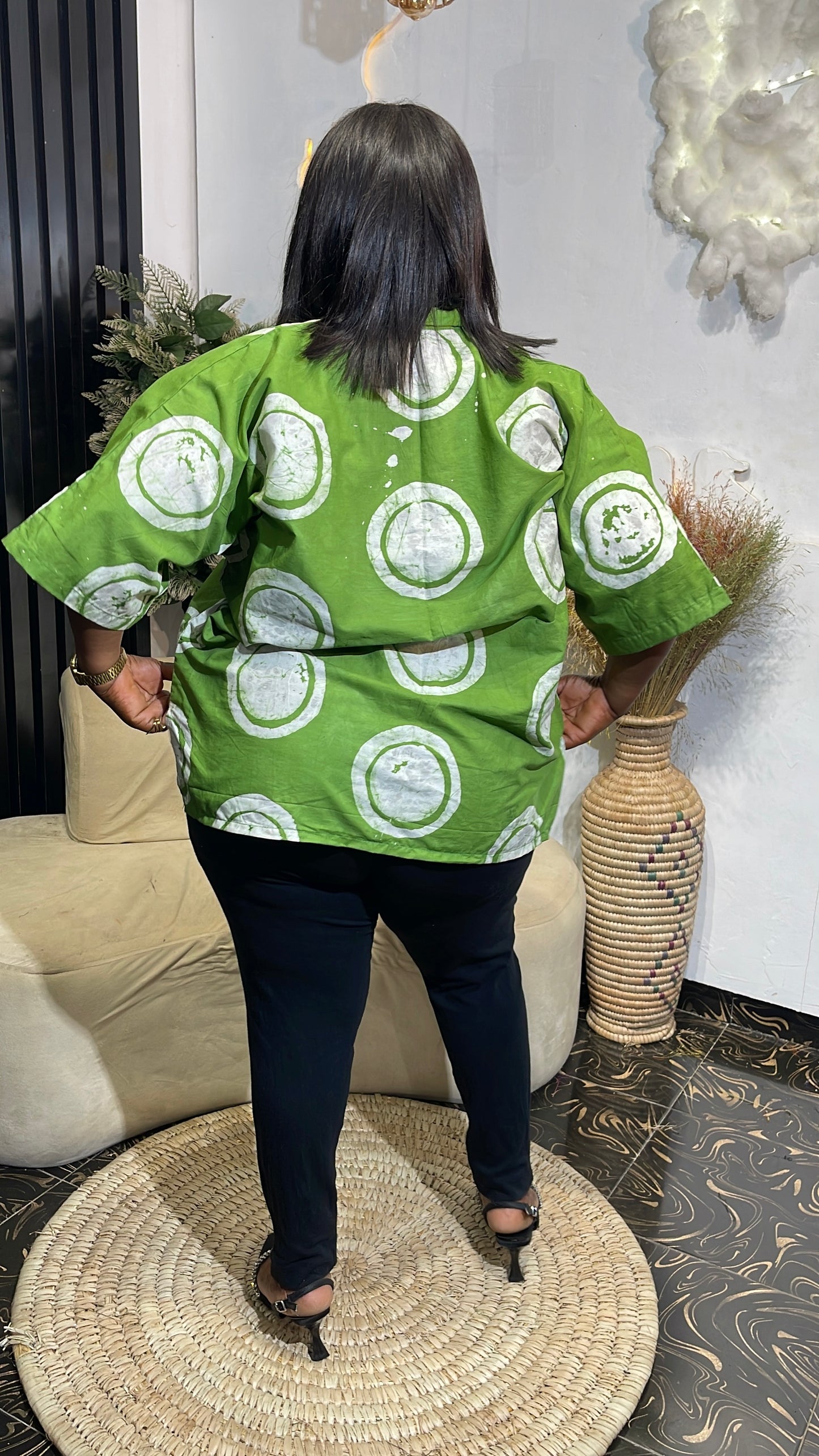 Mercy Stylish African shirt with pockets/ African women shirt