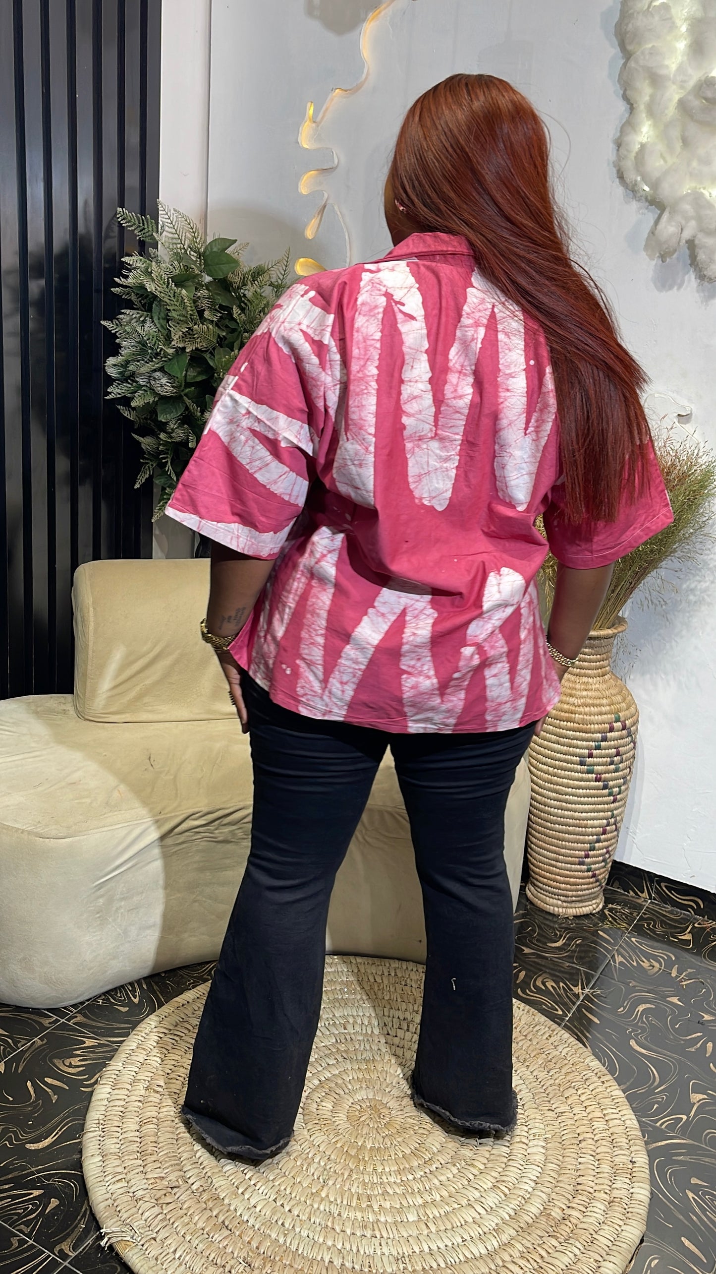 Mercy Stylish African shirt with pockets/ African women shirt