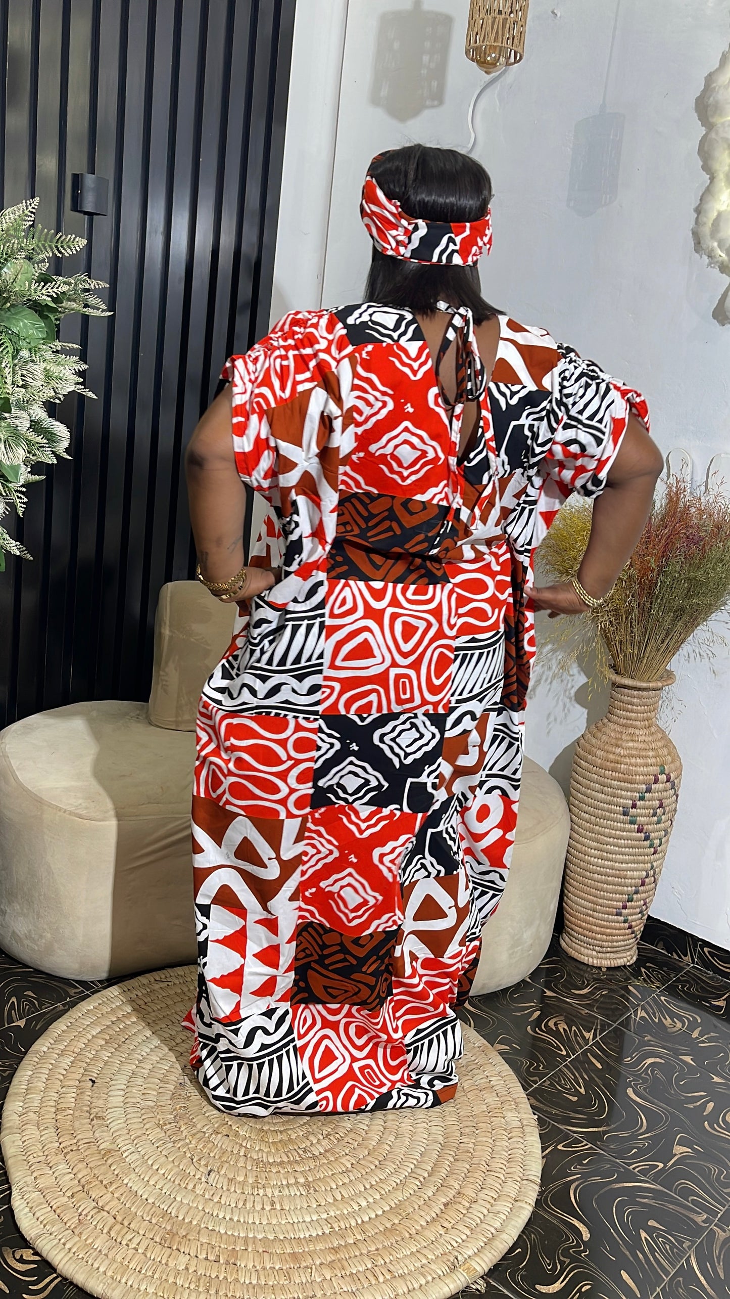 Naomi Quality Ankara bubu kaftan dress