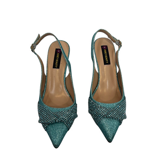 Teal women fashion shoe
